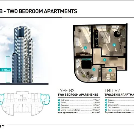 Luxury 19th Floor With Pool, Gym View Daire *